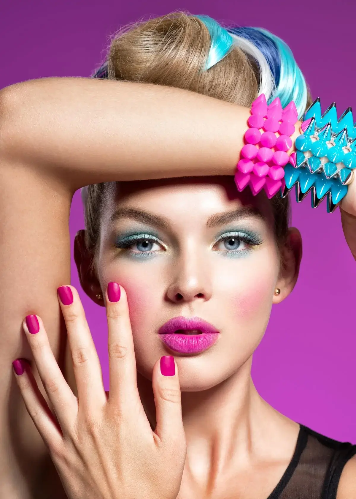 How does neon nail polish differ from regular polish?