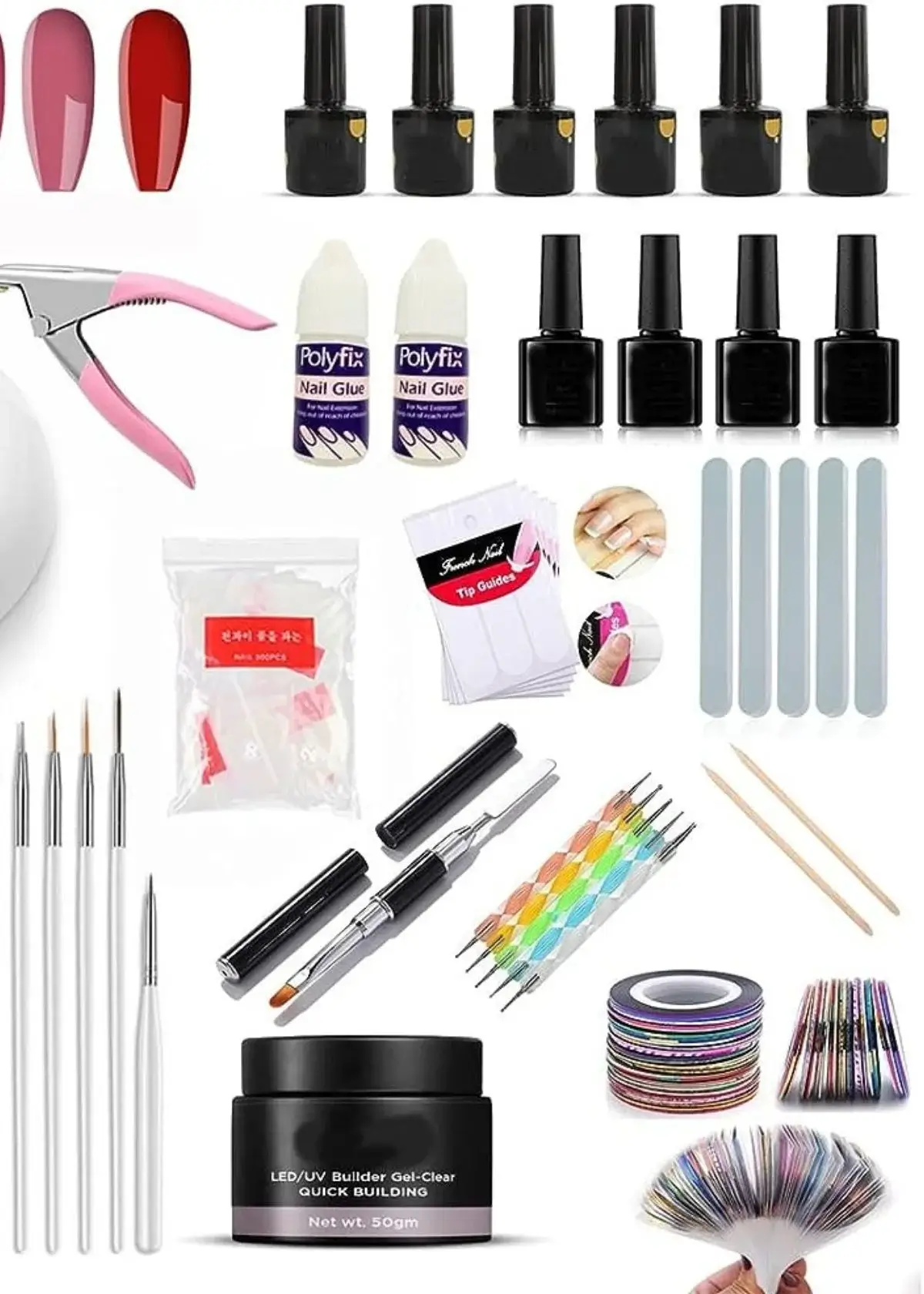 What is included in a BIAB nails starter kit?