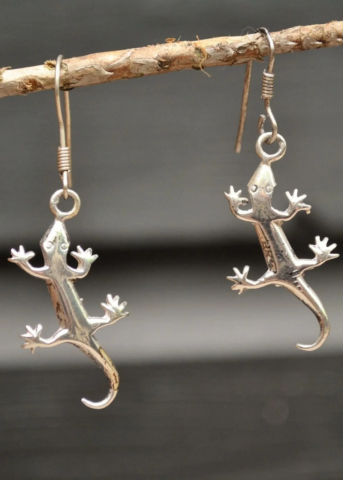 lizard earrings