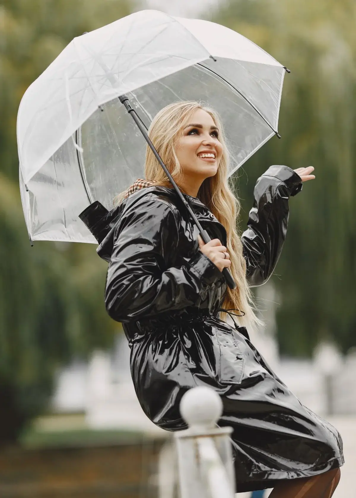 What materials are commonly used in rain ponchos?