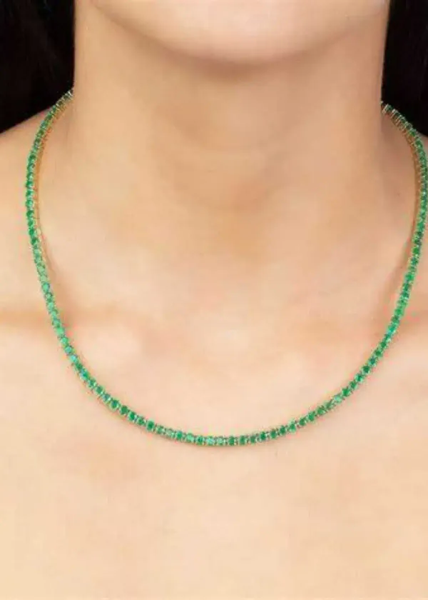 Green with Glam: Your Ultimate Guide to Choosing an Emerald Tennis Necklace