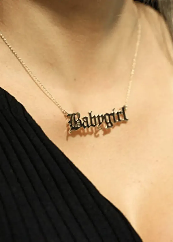 Gold Goals: The Babygirl Necklace Gold Edition