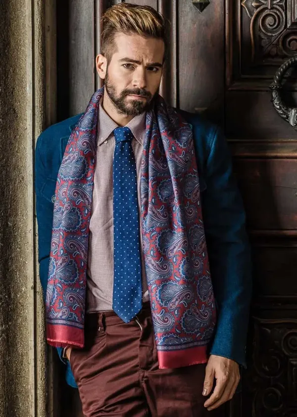 Level Up Your Look: Exquisite Mens Silk Scarf for Unsurpassed Sophistication and Enduring Appeal